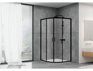 Душевой уголок ABBER Schwarzer Diamant 80x80см чёрный AG01080B